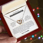 To My Beautiful Granddaughter | Personalized signature | Interlocking Hearts