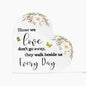 Those We Love | Loss Of A Loved One | Flowers & Butterflies | Heart Acrylic