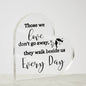 Those We Love | Loss Of A Loved One | Two Birds | Heart Acrylic