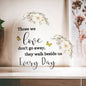 Those We Love | Loss Of A Loved One | Flowers & Butterflies | Heart Acrylic