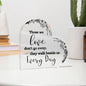 Those We Love | Loss Of A Loved One | Black & White Flowers | Heart Acrylic