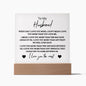 To My Husband | I Love You The Most | Square Acrylic Plaque