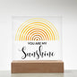 You Are My Sunshine | Rainbow Sun | Square Plaque