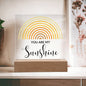 You Are My Sunshine | Rainbow Sun | Square Plaque