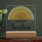 You Are My Sunshine | Rainbow Sun | Square Plaque