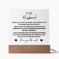To My Husband | I Love You The Most | Square Acrylic Plaque