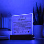 To My Husband | I Love You The Most | Square Acrylic Plaque