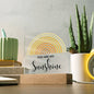 You Are My Sunshine | Rainbow Sun | Square Plaque