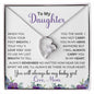 To My Daughter | Love Mom | Purple Flowers | Forever Love
