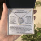 To My Beautiful Granddaughter | Love Grandma | Forever Love Necklace