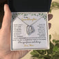 To My Granddaughter | Customizable From Mimi/Nana/Grandma | Green Flowers Across | Forever Love Necklace