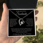 To My Beautiful Soulmate | I Will Love You | Forever Heart Necklace