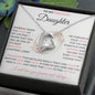 To My Precious Daughter | Pink Flowers | I Will Love You Forever | Forever Love Necklace