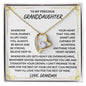 To My Precious Granddaughter | Love Grandma | Forever Love Necklace