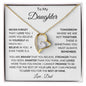 To My Daughter | From Dad | Forever Love Necklace
