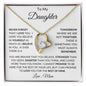 To My Daughter | From Mom | Forever Love Necklace