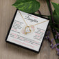To My Precious Daughter | Pink Flowers | I Will Love You Forever | Forever Love Necklace