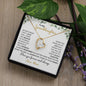 To My Granddaughter | Customizable From Mimi/Nana/Grandma | Green Flowers Across | Forever Love Necklace