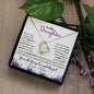 To My Daughter | Love Mom | Purple Flowers | Forever Love