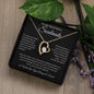 To My Beautiful Soulmate | I Will Love You | Forever Heart Necklace