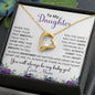 To My Daughter | Love Mom | Purple Flowers | Forever Love
