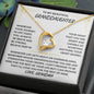 To My Beautiful Granddaughter | Love Grandma | Forever Love Necklace