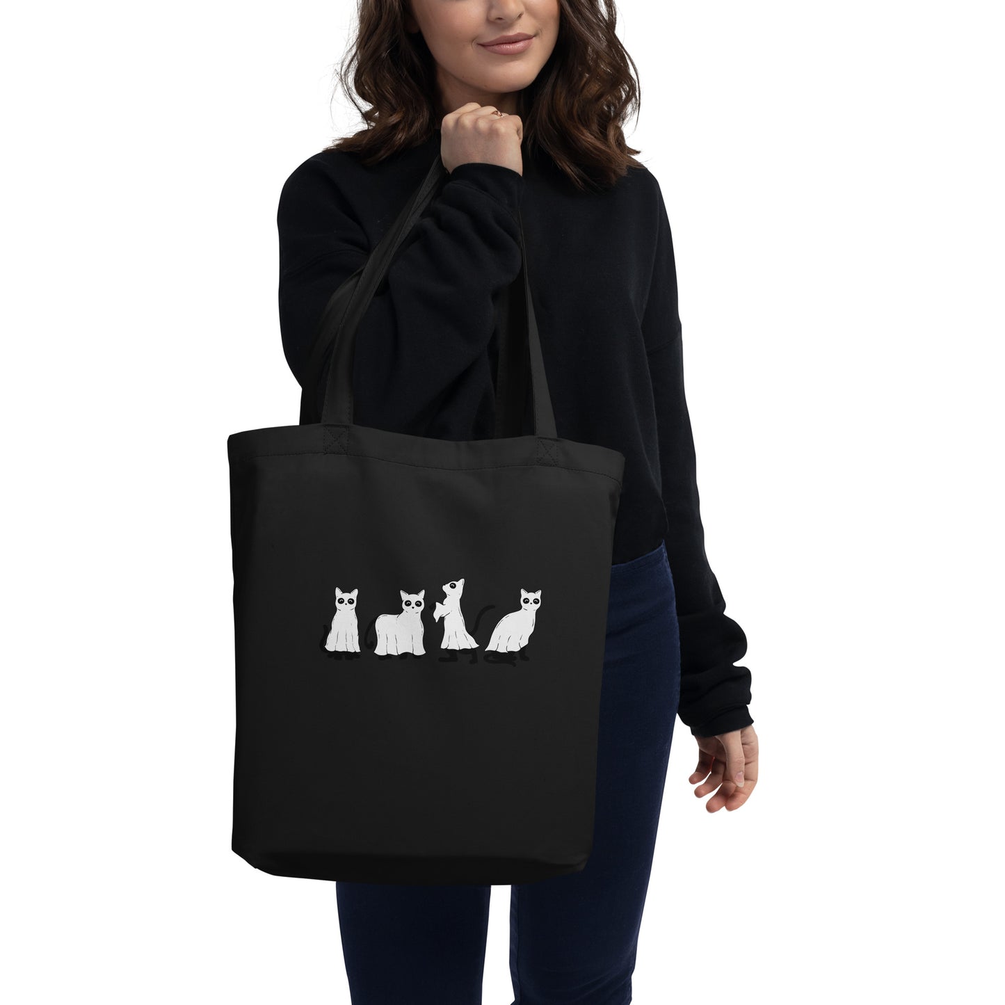 Ghost Kitties | Halloween | Eco Tote Bag