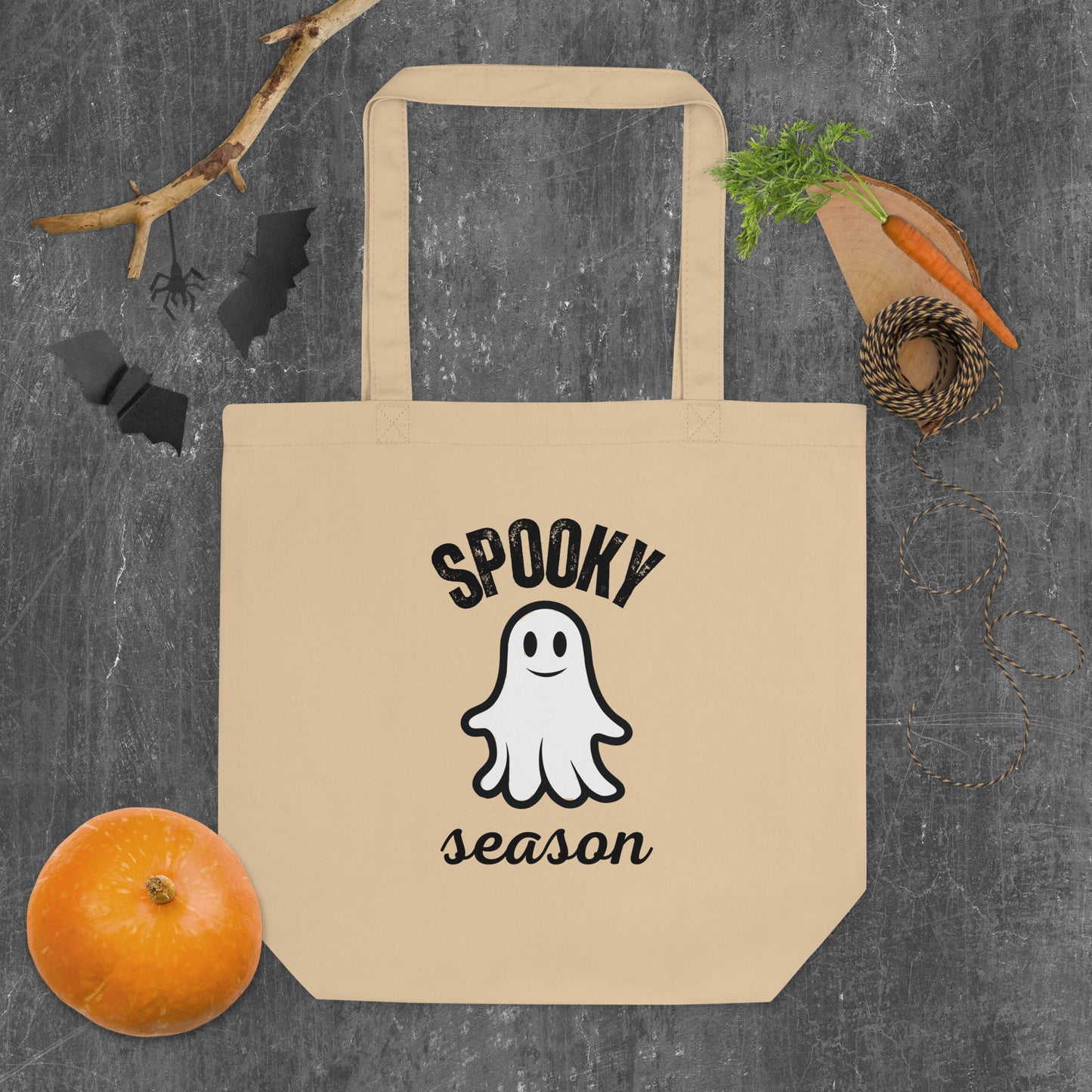 Spooky Season | Black Outline | Eco Tote Bag