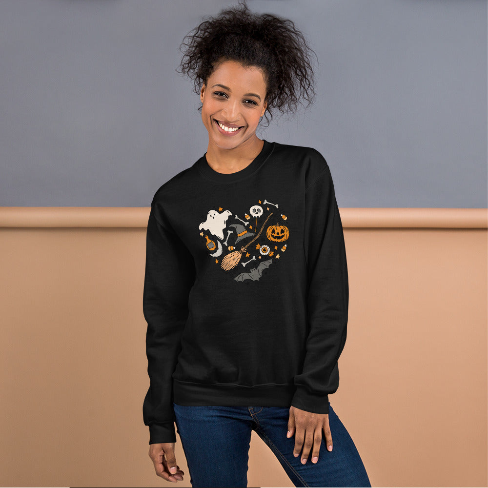 Halloween Heart Collage | Unisex Sweatshirt