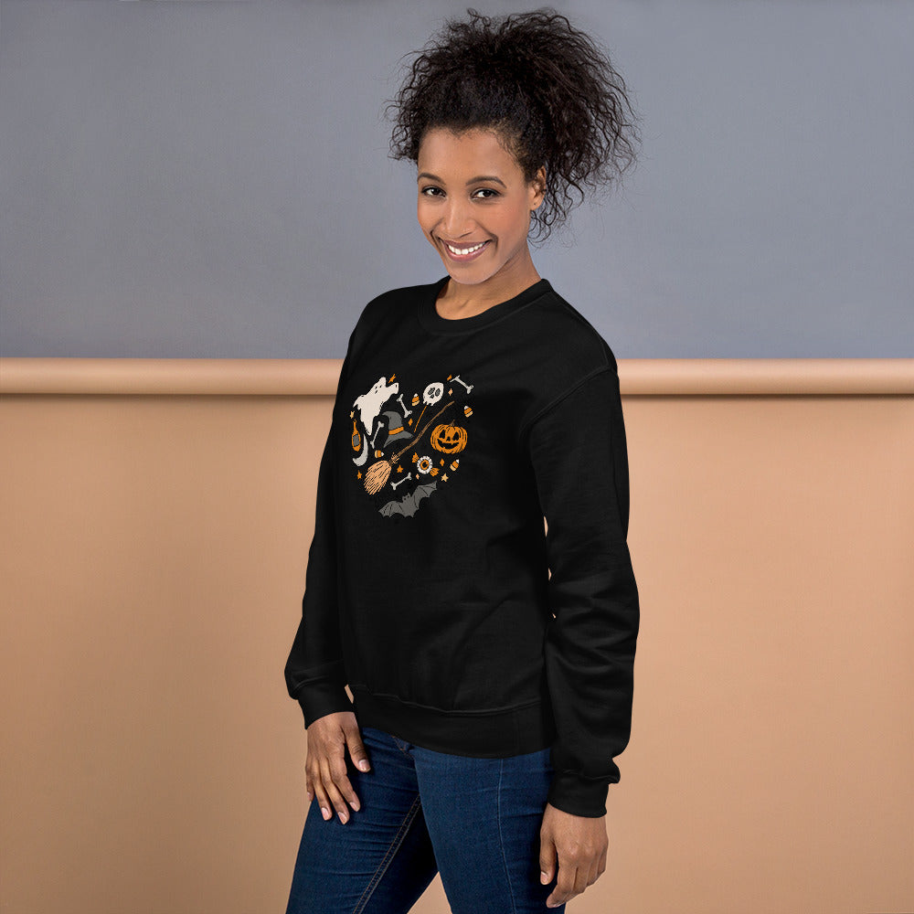 Halloween Heart Collage | Unisex Sweatshirt