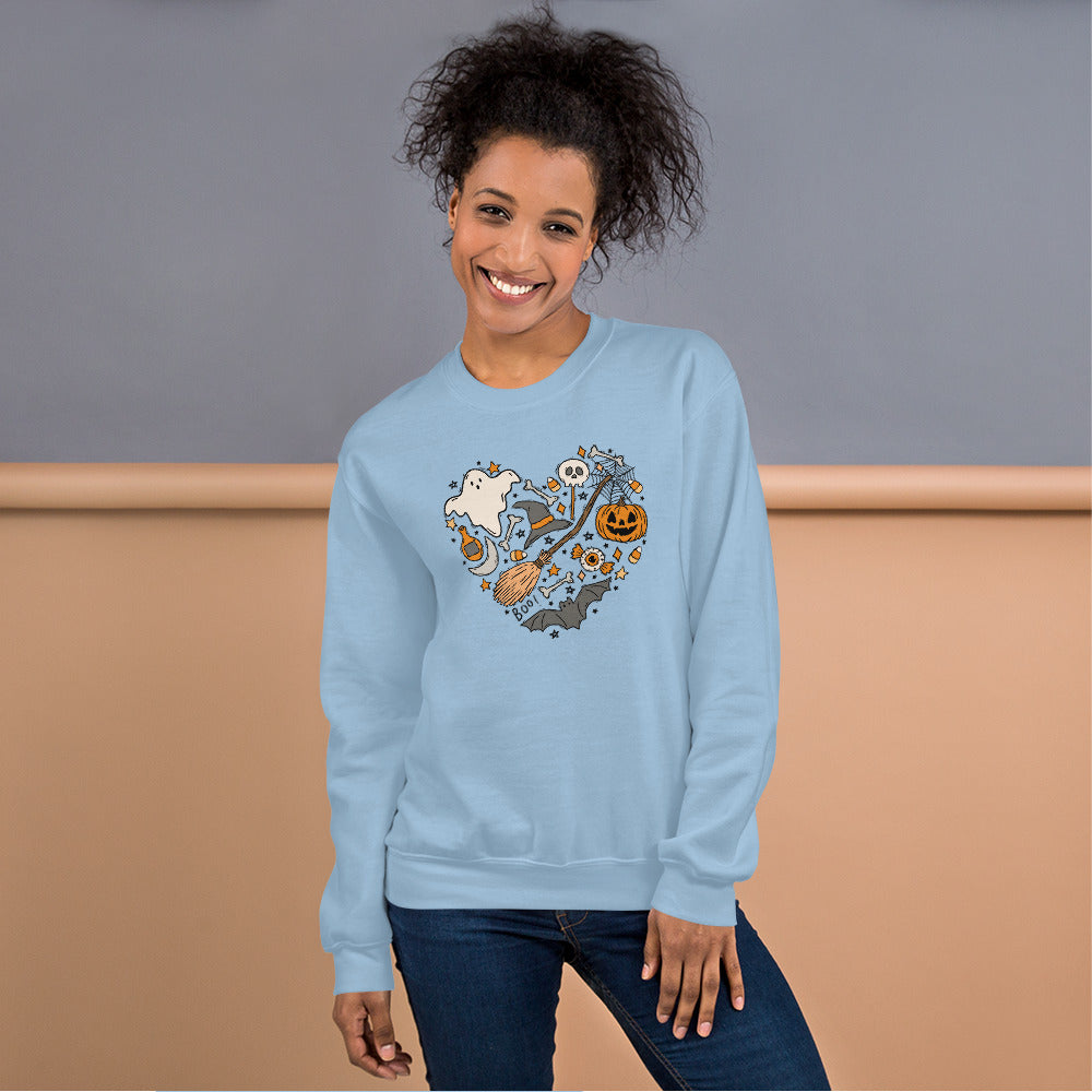 Halloween Heart Collage | Unisex Sweatshirt