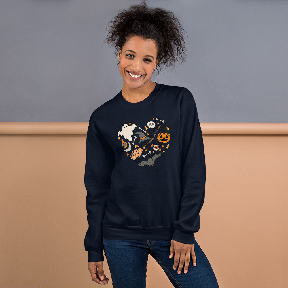 Halloween Heart Collage | Unisex Sweatshirt