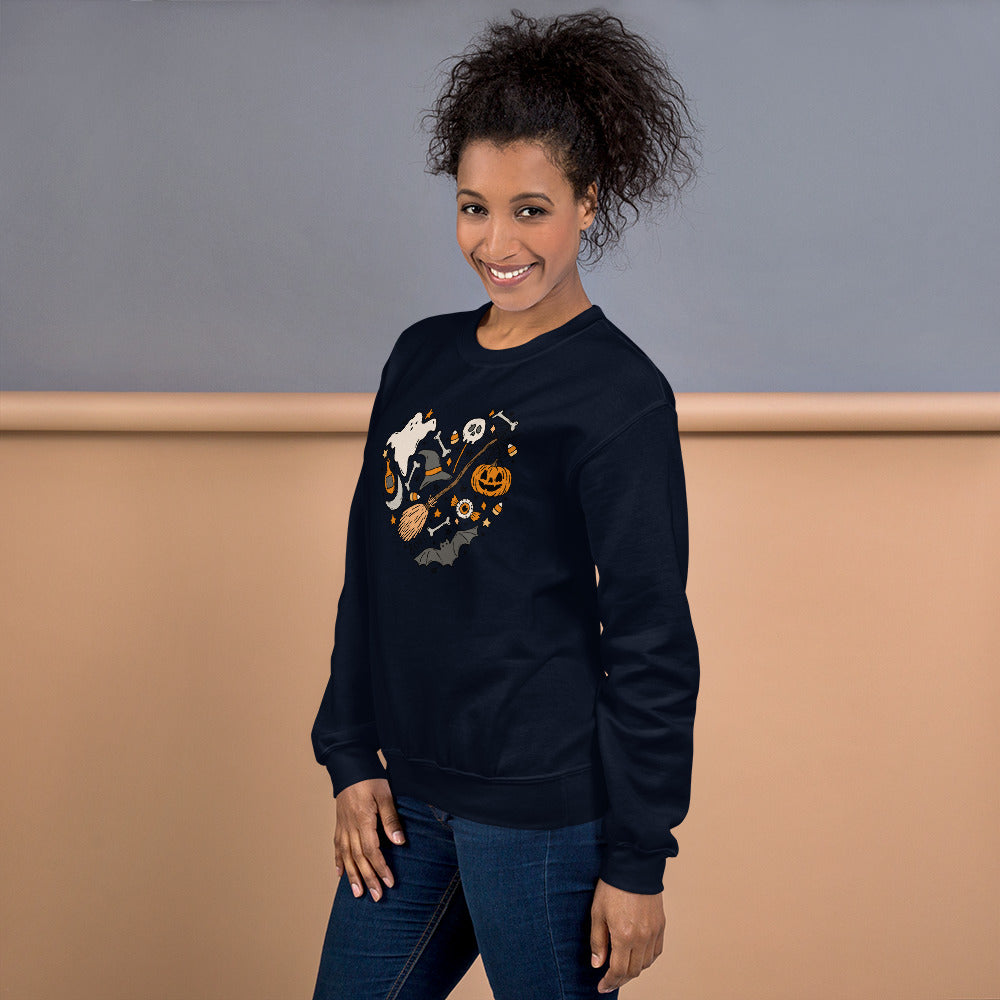 Halloween Heart Collage | Unisex Sweatshirt