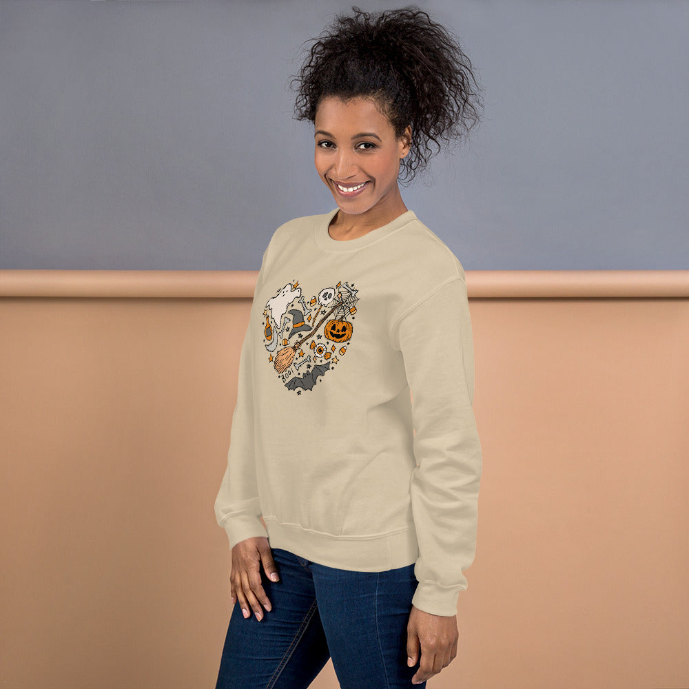 Halloween Heart Collage | Unisex Sweatshirt