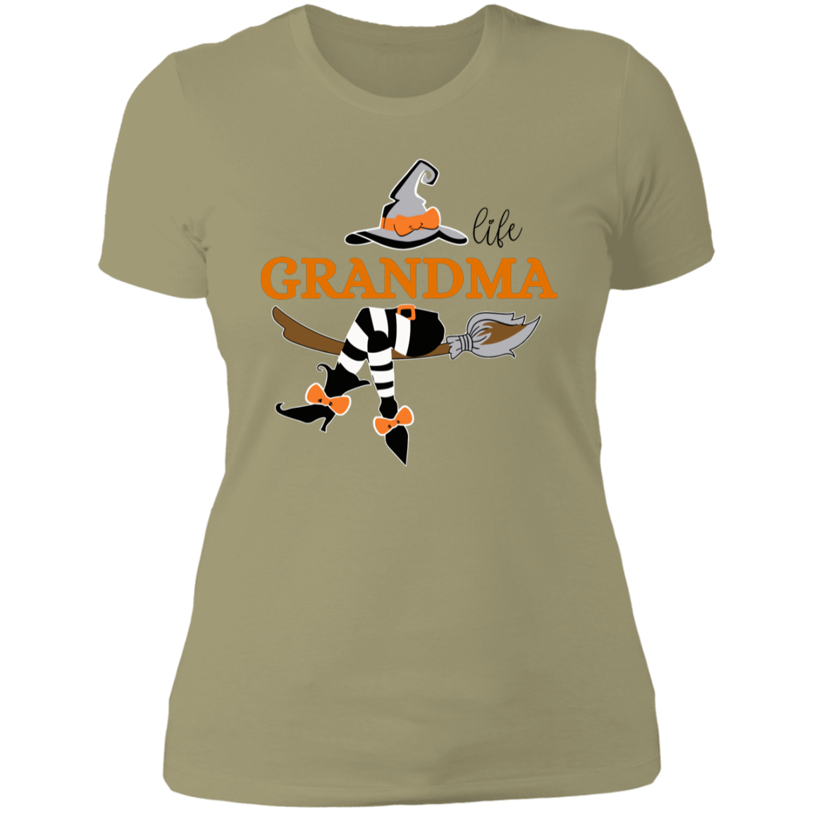 Grandma Life | Witches Hat | Halloween | Ladies' Boyfriend T-Shirt