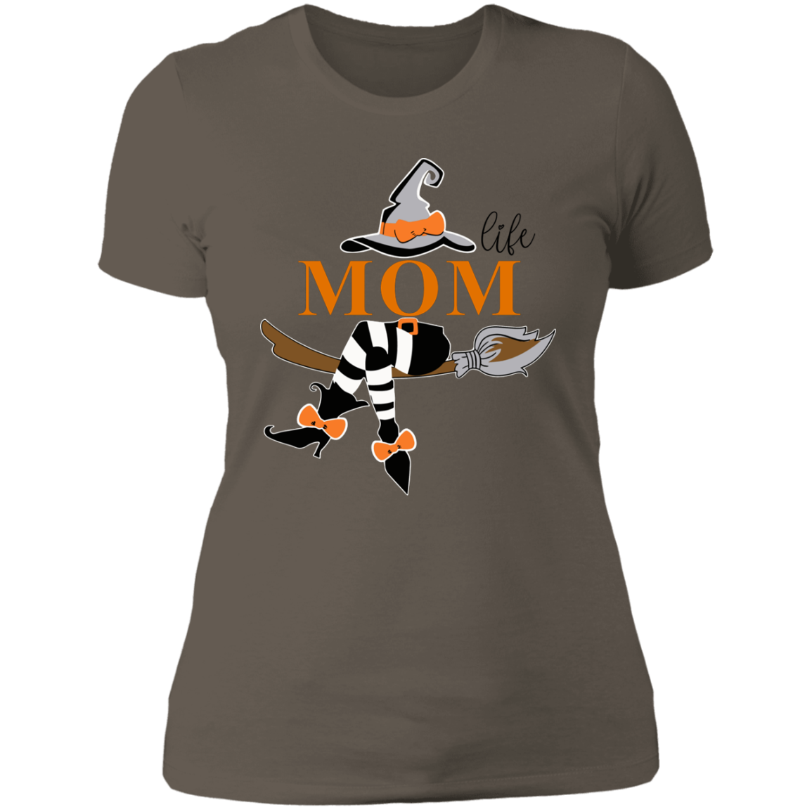 Mom Life | Witches Legs | Ladies' Boyfriend T-Shirt