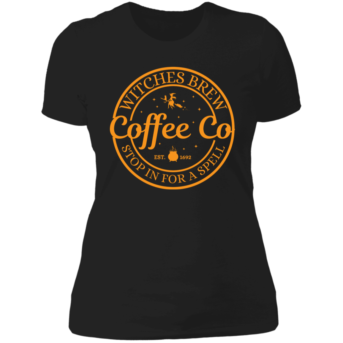 Witches Brew | Coffee Co | Orange | Ladies' Boyfriend T-Shirt