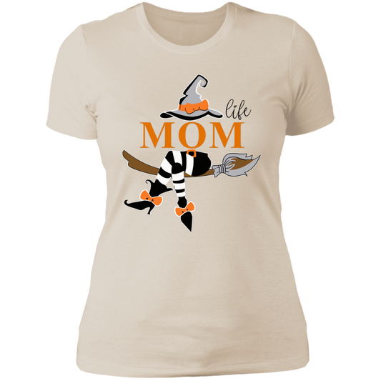 Mom Life | Witches Legs | Ladies' Boyfriend T-Shirt
