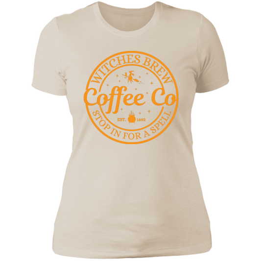 Witches Brew | Coffee Co | Orange | Ladies' Boyfriend T-Shirt