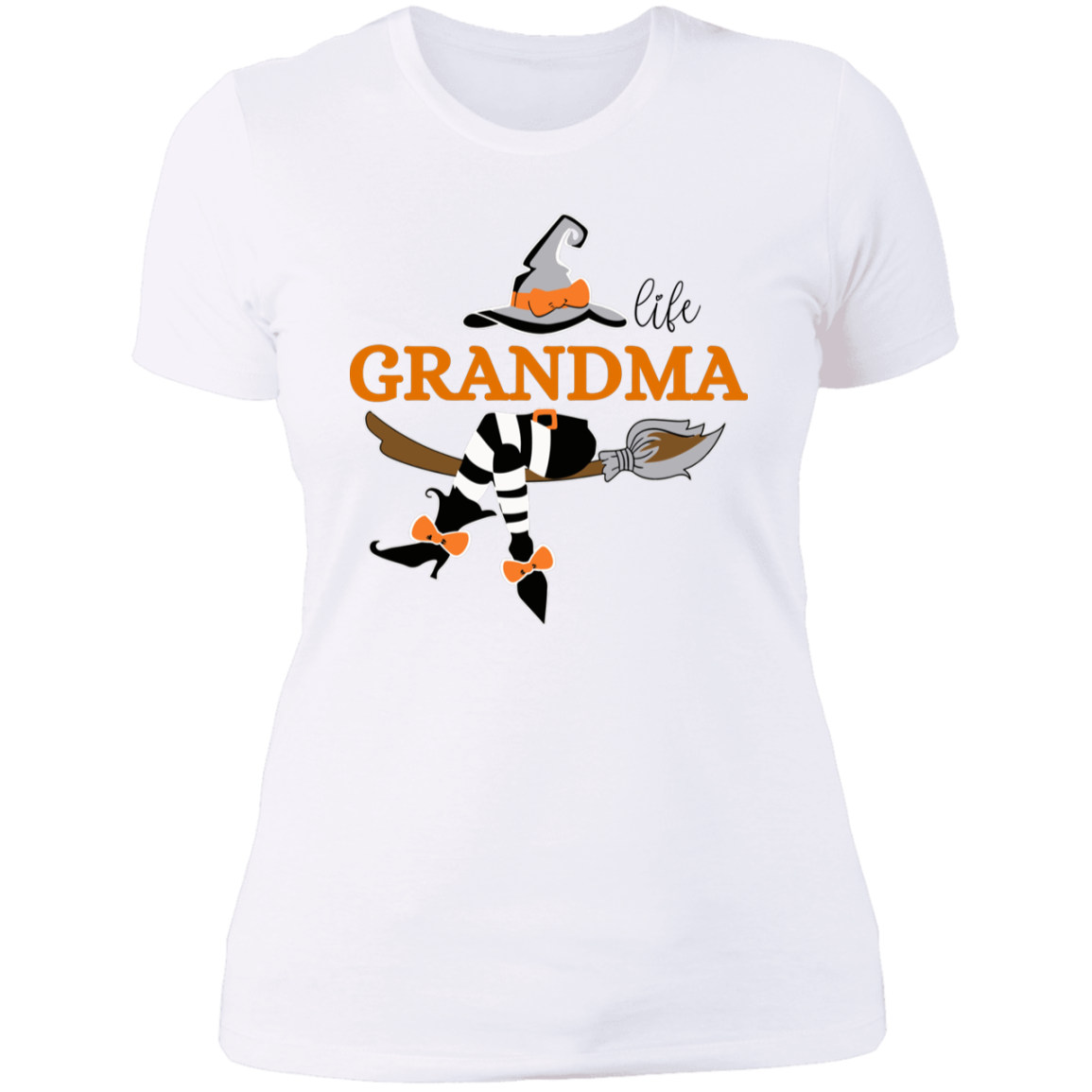 Grandma Life | Witches Hat | Halloween | Ladies' Boyfriend T-Shirt