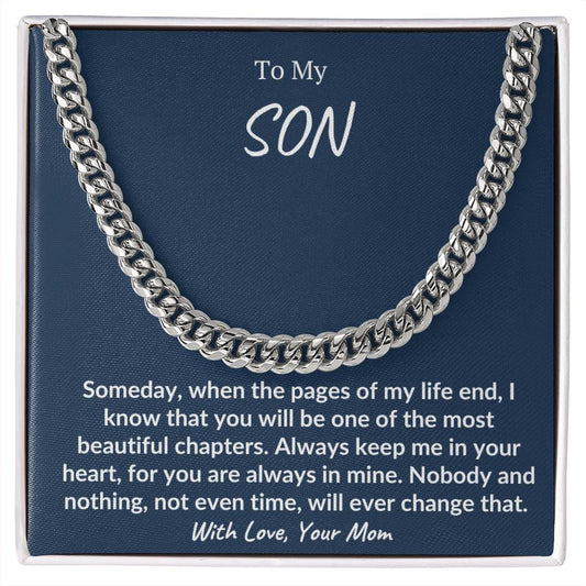 To My Son | From Mom | Cuban Chain Link