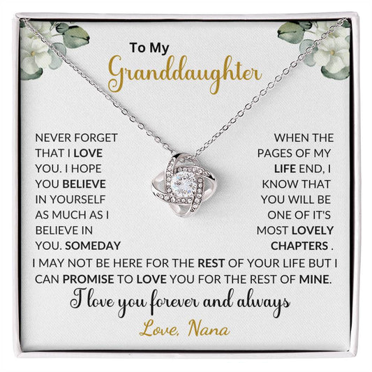 To My Granddaughter | Customizable From Grandma/Mini/Nana, etc