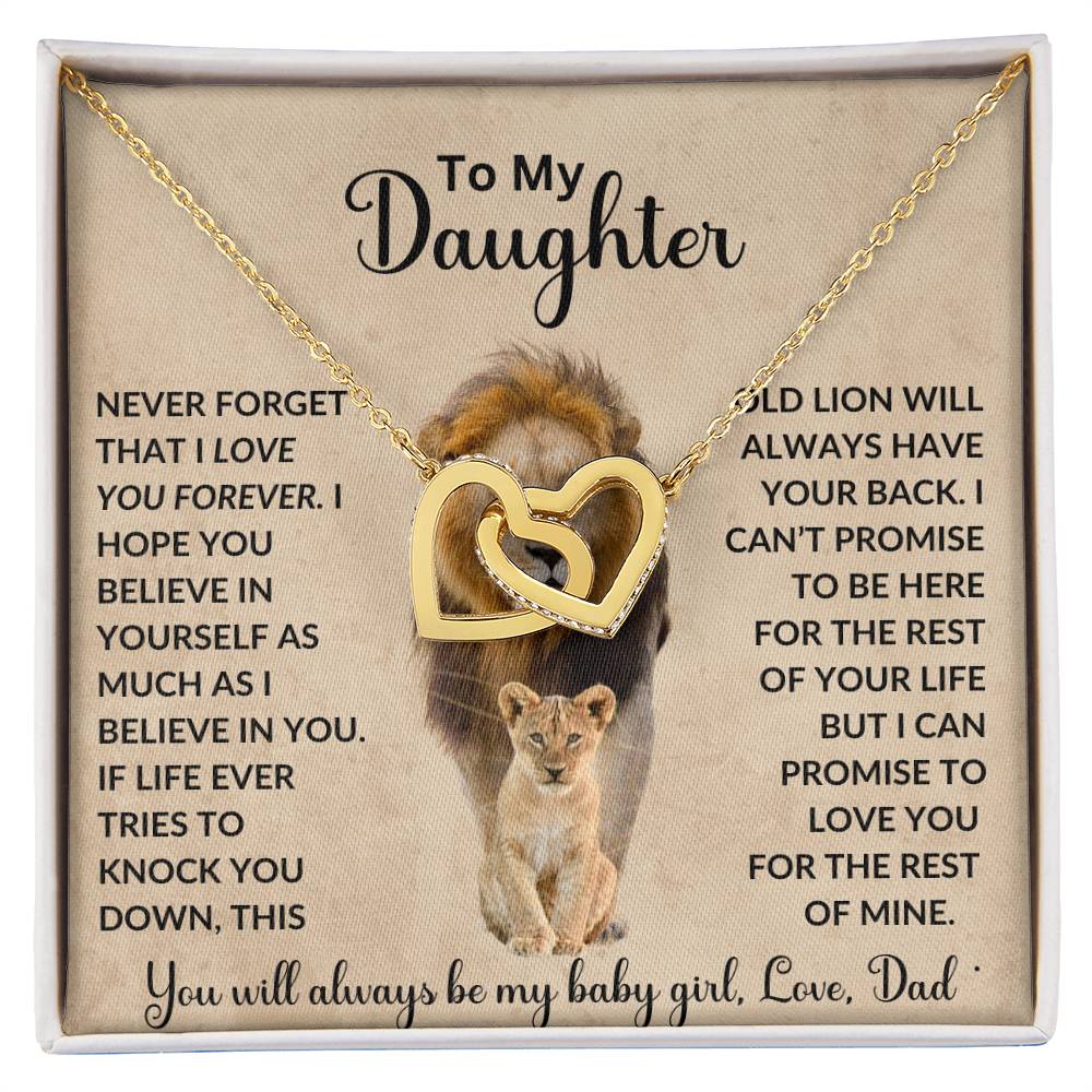 To My Daughter | This Old Lion | Love Dad | Interlocking Hearts