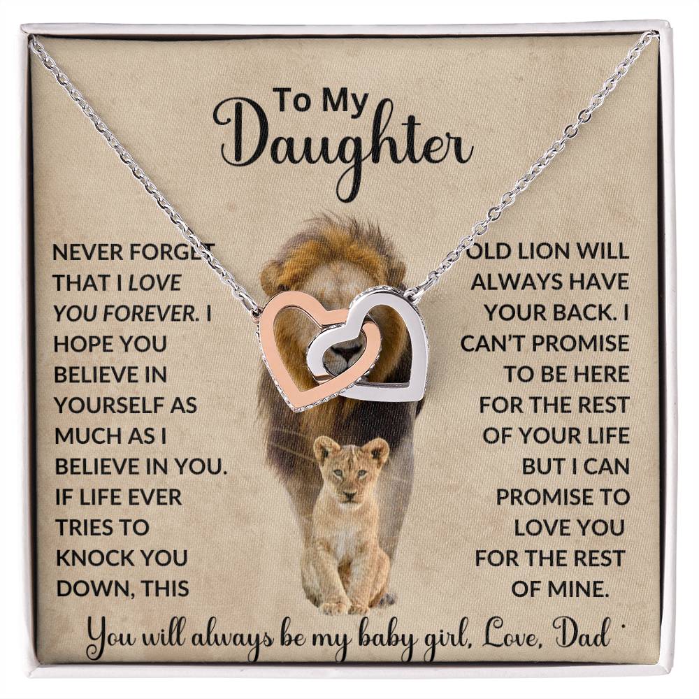 To My Daughter | This Old Lion | Love Dad | Interlocking Hearts