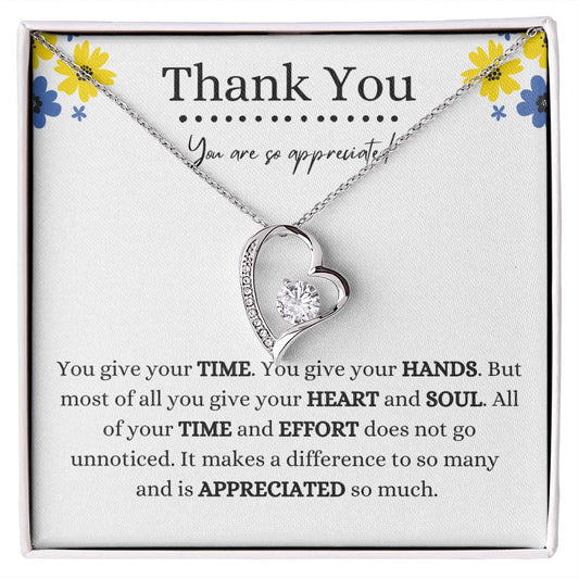 Thank You | You Are So Appreciate | Forever Love Necklace