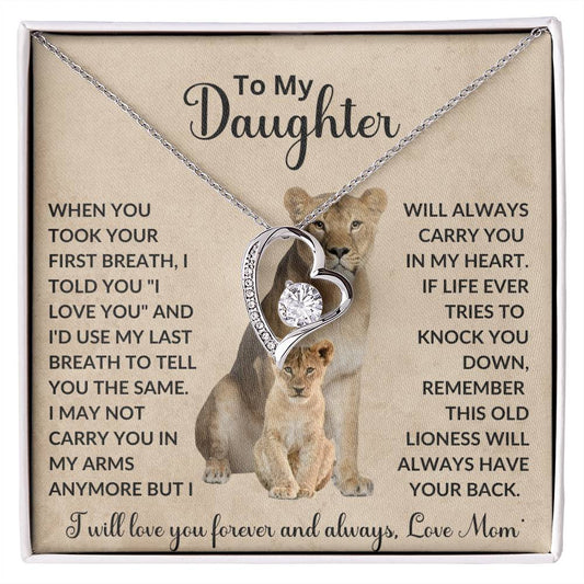 To My Daughter | This Old Lioness | Forever Love Necklace