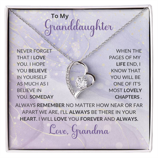 To My Granddaughter | I Will Love You Forever & Always | Forever Love