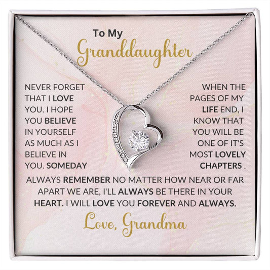 To My Granddaughter | I Will Love You Forever & Always | Forever Love