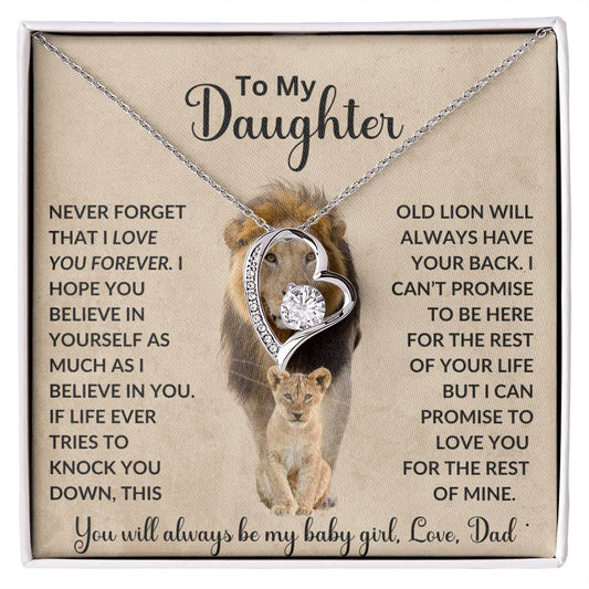 To My Daughter | This Old Lion | Love Dad | Forever Love Necklace