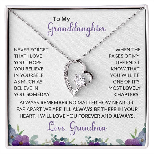 To My Granddaughter | I Will Love You Forever & Always | Forever Love